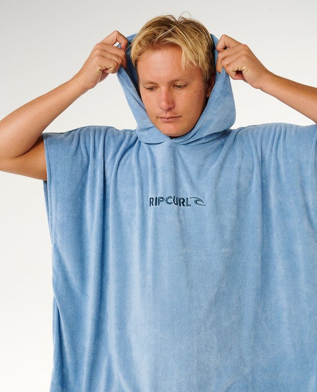 Rip Curl - Brand Skifteponcho - Faded Denim