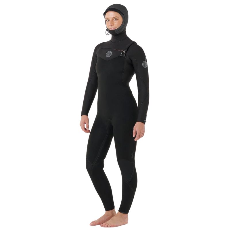 Rip Curl Dame 6/4 Flash Bomb E7 Chest Zip Hooded Våtdrakt