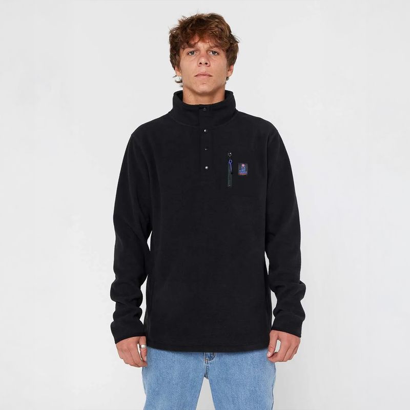Rip Curl Search Polar Fleece Crew Jakke - Black
