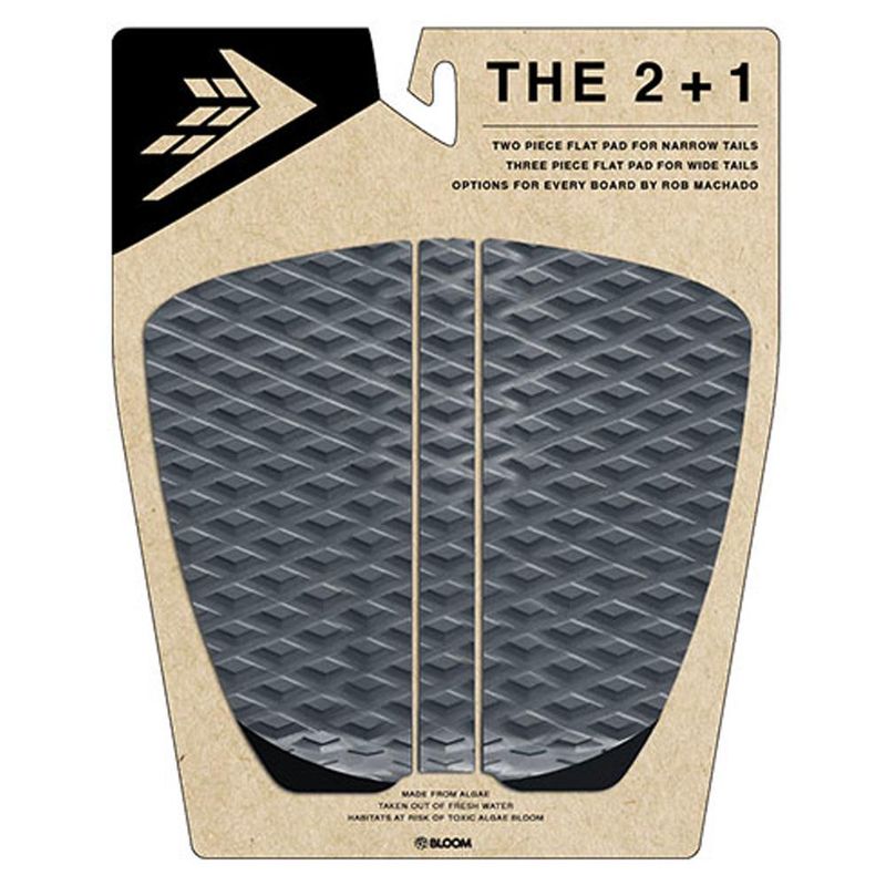 Firewire 2+1 Piece Flat Tailpad - Charcoal/Black