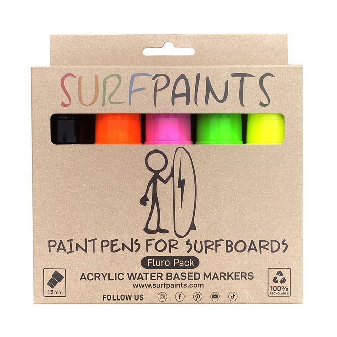 Hovedbilde Surfpaints - Paintpens for surfboards - Fluro