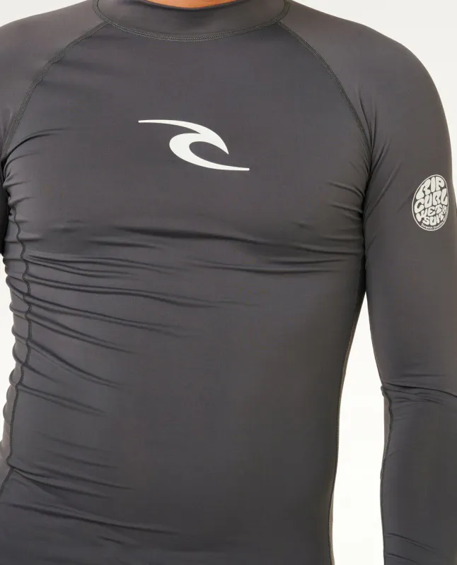 Rip Curl - Waves UPF50 Performance L/S Rash Guard - Grey