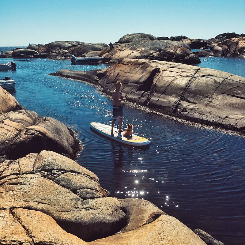 ARII NUI - MAHANA 10' Oppblåsbar komplett SUP pakke - Yellow Blue