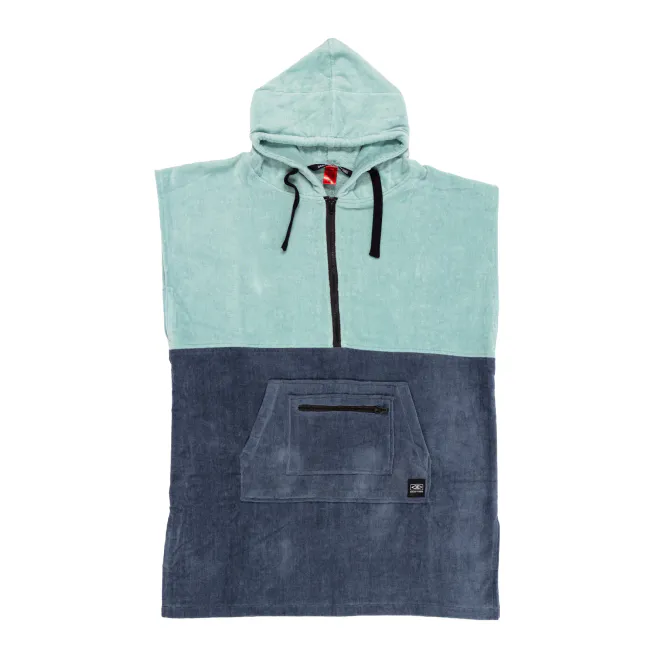 Hovedbilde O&E - Skifteponcho Junior - Horizon Zip Neck - Dusty Turquoise