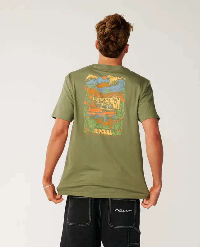 Rip Curl Surf Trip Relaxed Tee - T-shirt - Surplus Green