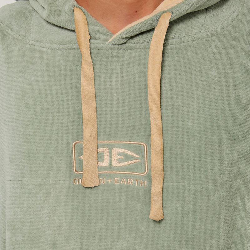 O&E - Skifteponcho med hette - Daybreak - Sage