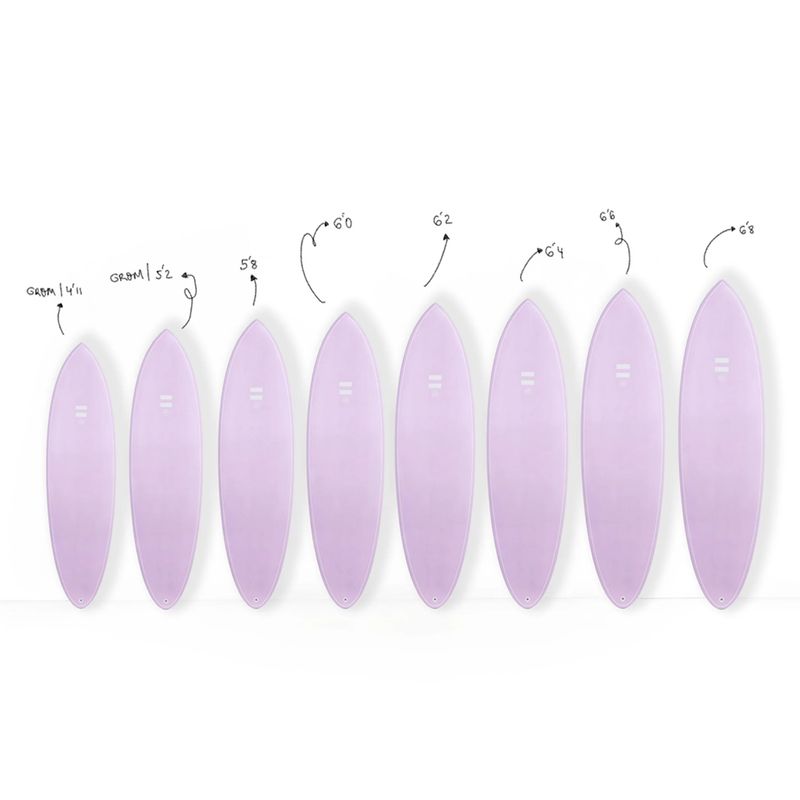 Indio Surfboards Endurance - Racer 6'6 (44.5L) - Pink