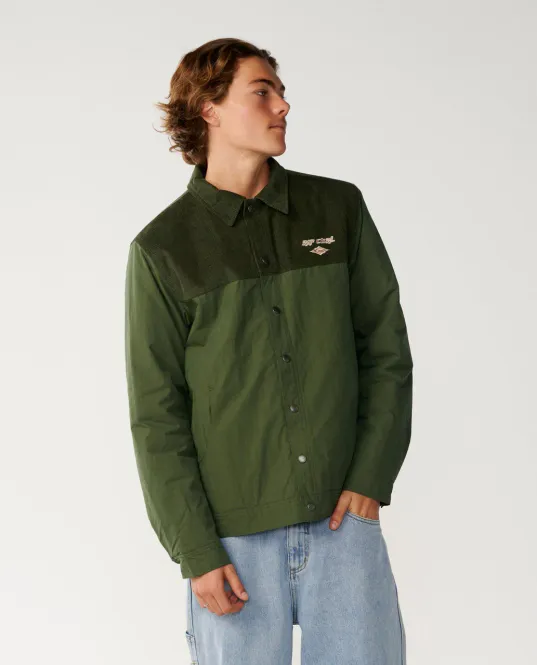 Hovedbilde Rip Curl Classic Surf Cord Puffer Jacket - Fløyel Dunjakke Dark Olive