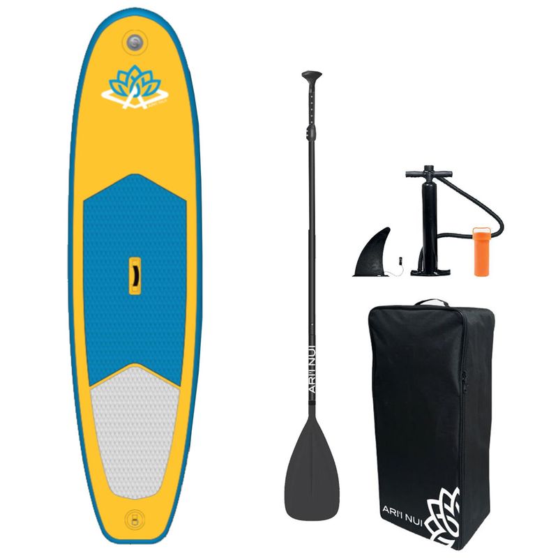 ARII NUI - MAHANA 10' Oppblåsbar komplett SUP pakke - Yellow Blue
