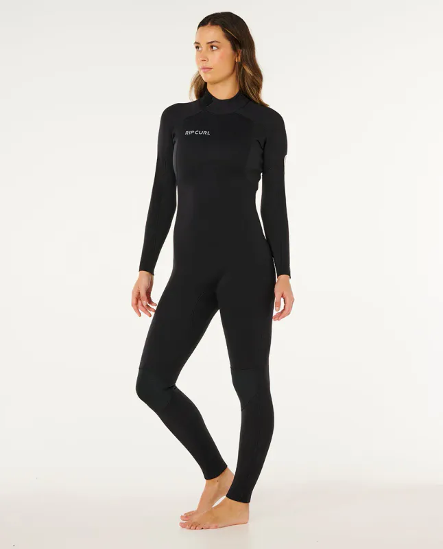 Rip Curl Dame - 3/2 Trad - Back Zip Våtdrakt - Black