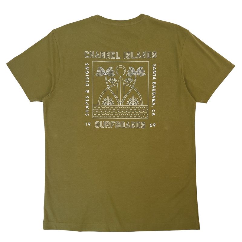 Channel Islands - Eyes Tee Shirt - T-skjorte Olive
