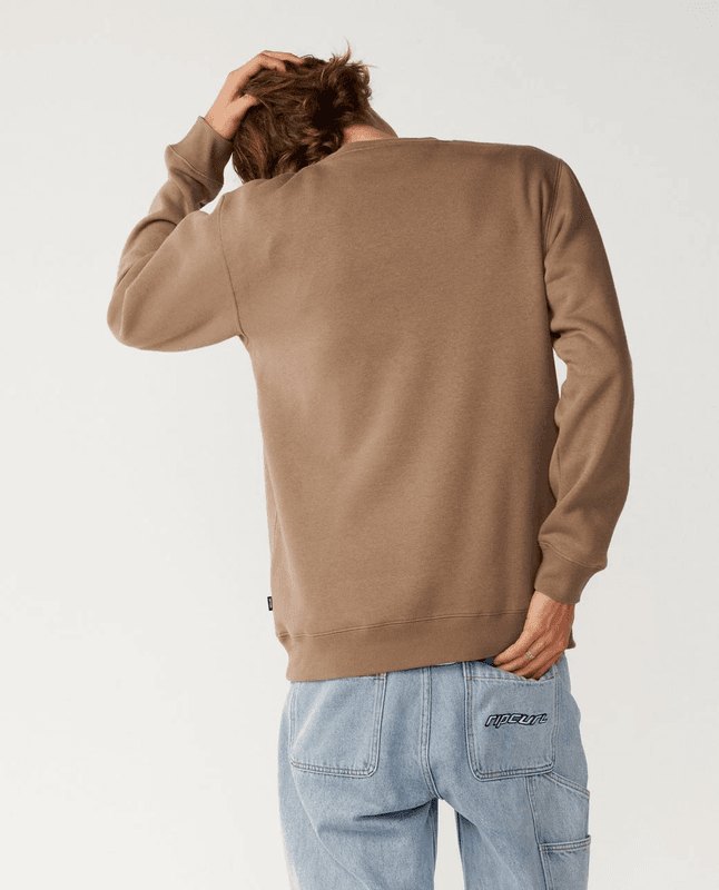 Rip Curl - Wettie Icon Crew Genser - Walnut