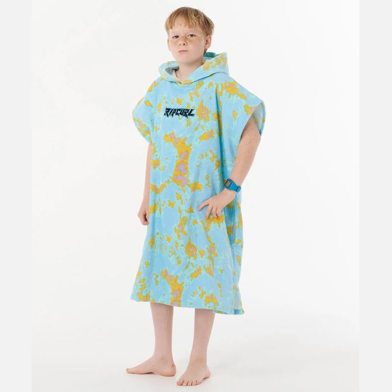 Rip Curl Junior Mixed Hooded Towel - Skifteponcho - Bright Blue