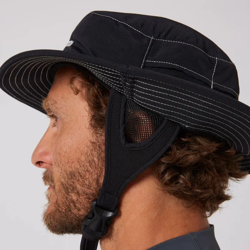 O & E - G-Land Soft Peak Surf Hat - Black