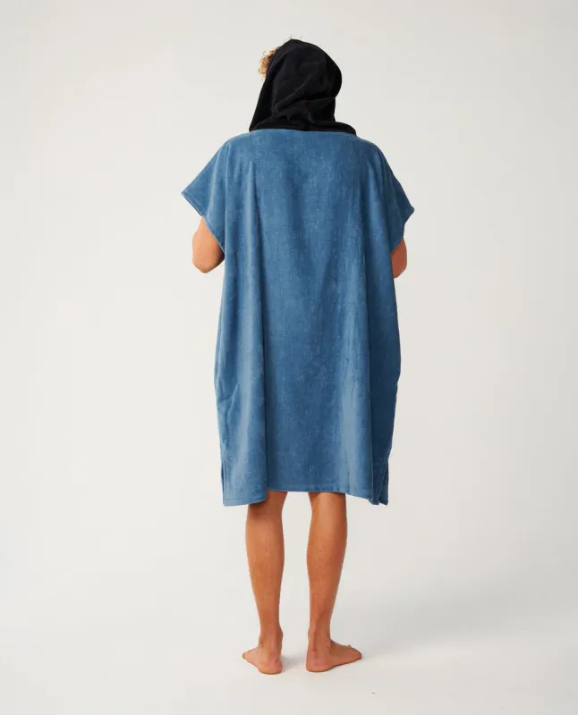 Rip Curl - Logo Skifteponcho Med Hette - Bluefin