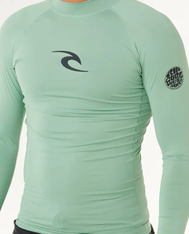 Rip Curl - Waves UPF50 Performance L/S Rash Guard - Aloe