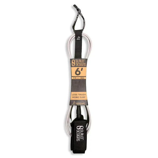 Hovedbilde Slater Designs - 6'0 Regular Leash - Silver/Black
