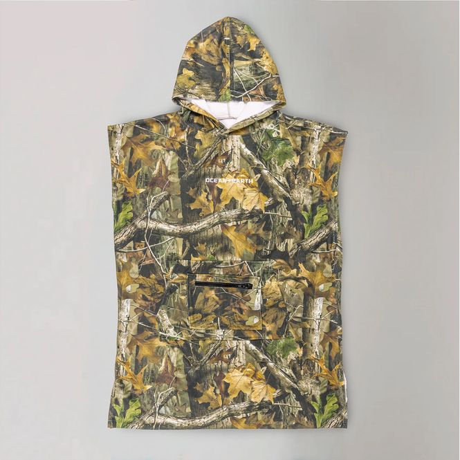 Hovedbilde O&E - Skifteponcho Junior - Real Camo Hooded Poncho
