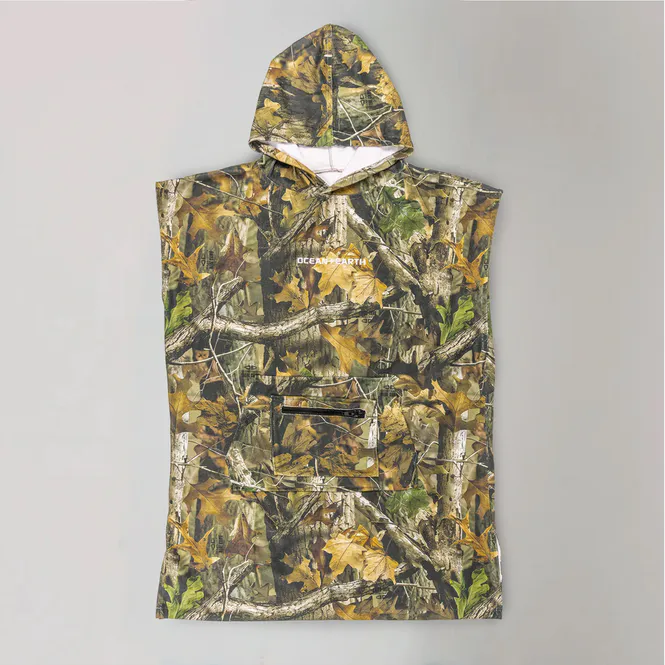 Hovedbilde O&E - Skifteponcho Junior - Real Camo Hooded Poncho