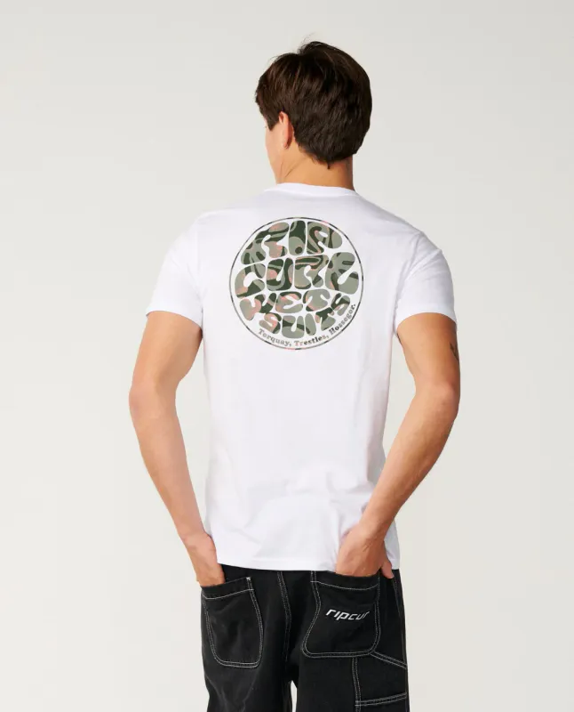 Rip Curl Wettie Passage Icon Standard Tee - T-skjorte - Hvit