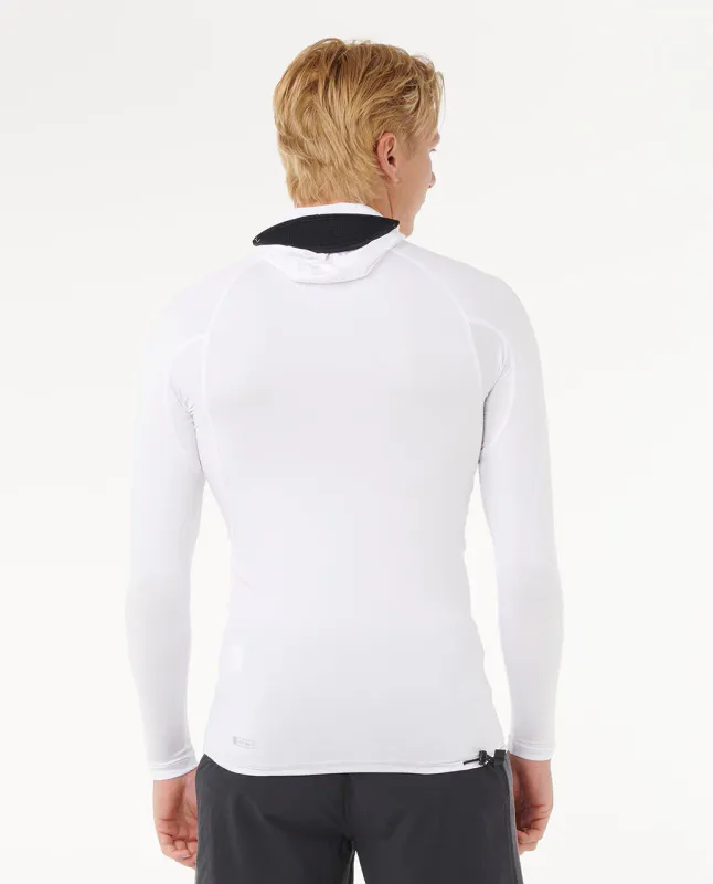 Rip Curl - Search UPF50 Performance L/S Hooded Rash Guard - White