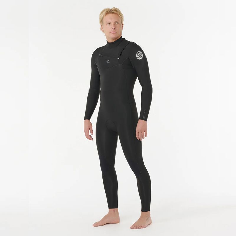 Rip Curl 3/2 Dawn Patrol Pro Chest Zip Våtdrakt - Black
