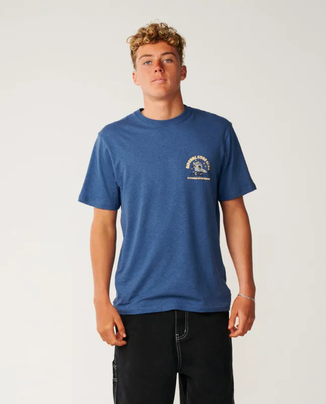 Rip Curl Shaper Address Relaxed Tee Update - T-skjorte - Light Navy