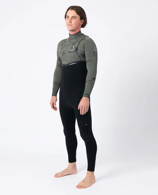 Hovedbilde Rip Curl 4/3 E Bomb E7 Zip Free Våtdrakt - Deep Cactus