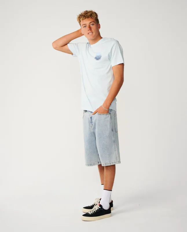 Rip Curl Wettie Passage Icon Standard Tee - T-skjorte - Glacier Blue