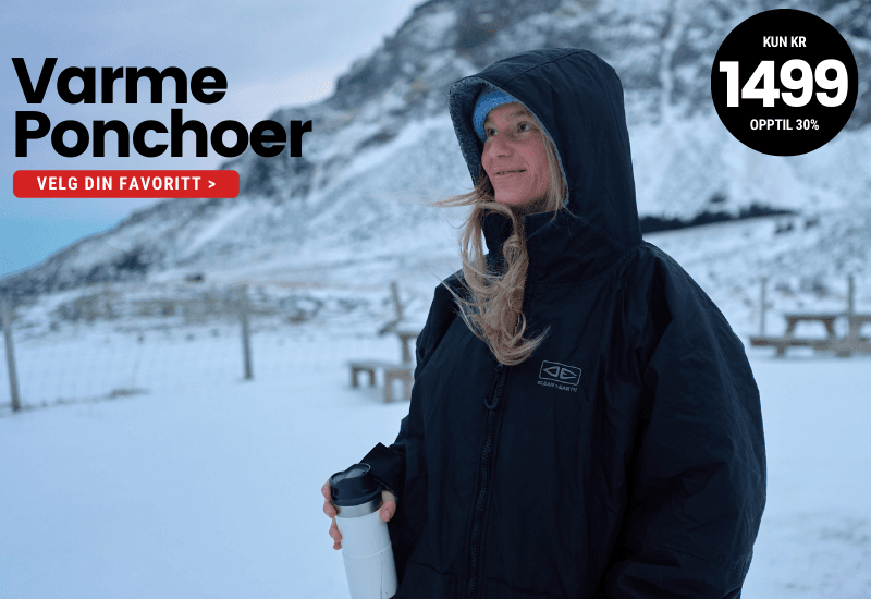 Varme storm skifteponchoer - uansett førpris nå kr 1499,-