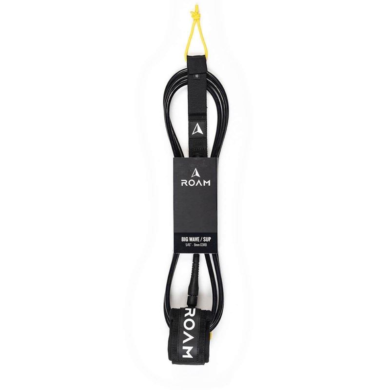 ROAM - 8' Big Wave Extra Strong leash - Black 