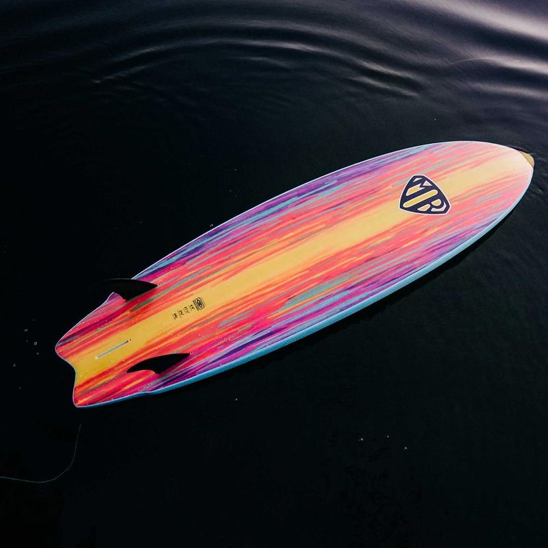 O&E - MR Epoxy Twin Fin 5'6  (37L) - Soft Top - Blue