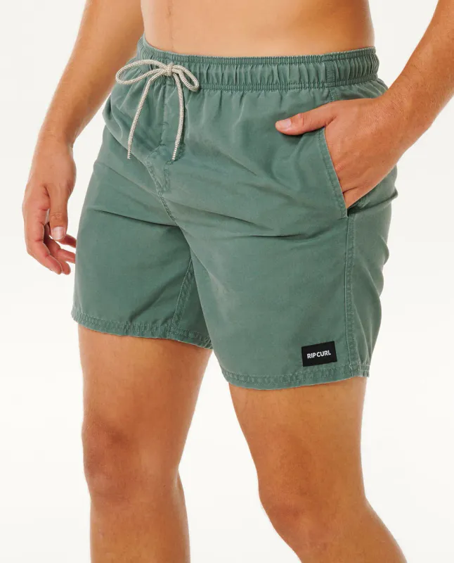 Rip Curl - Offset Washed Volley Badeshorts - Moss