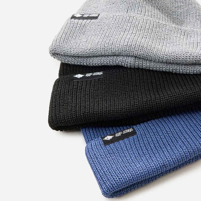 Rip Curl Classic Surf Reg Beanie - luer - Blå Svart Grå