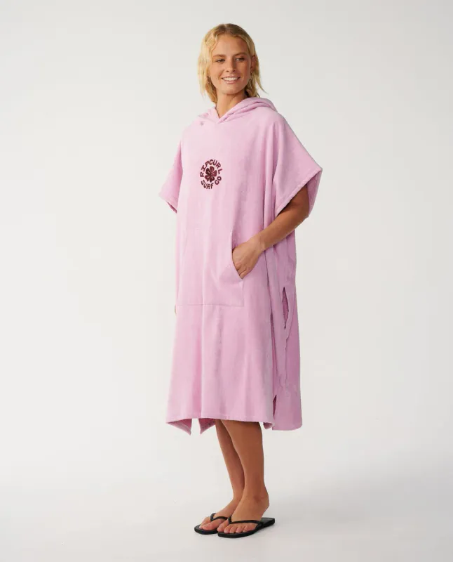Rip Curl - Icon Skifteponcho Med Hette - Mauve