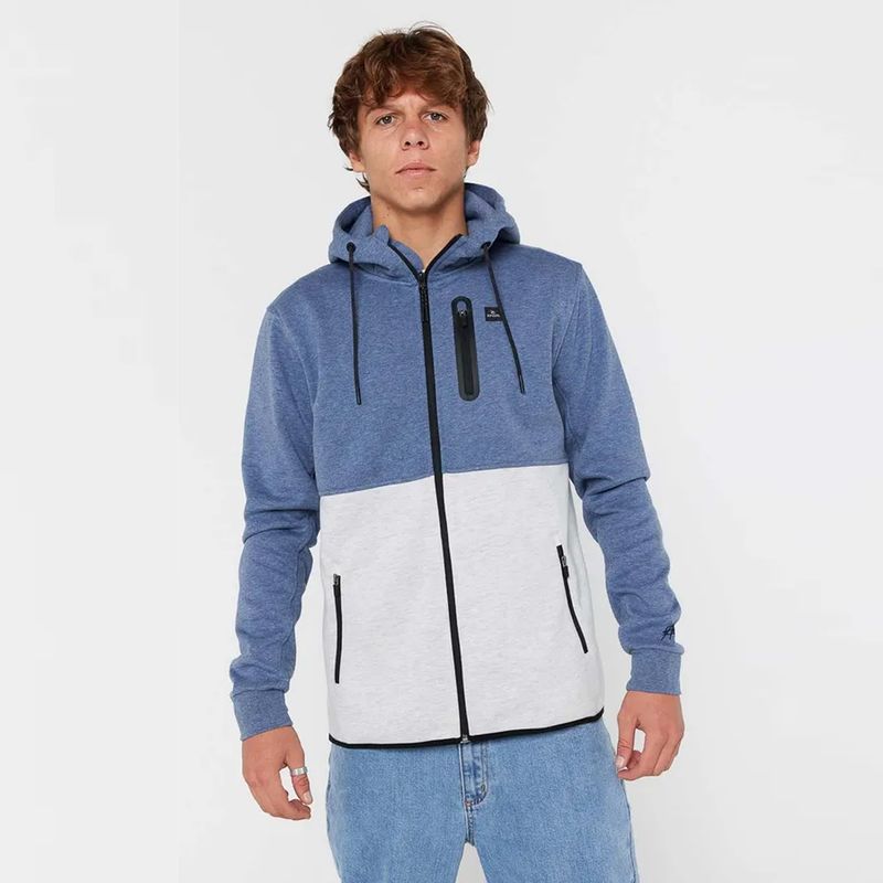 Rip Curl Departed Anti-Series Fleece Jakke - Navy/Grey
